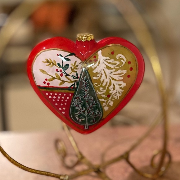 Pier 1 Glass Ornaments with Hangers. Both in original boxes. - Picture 4 of 6